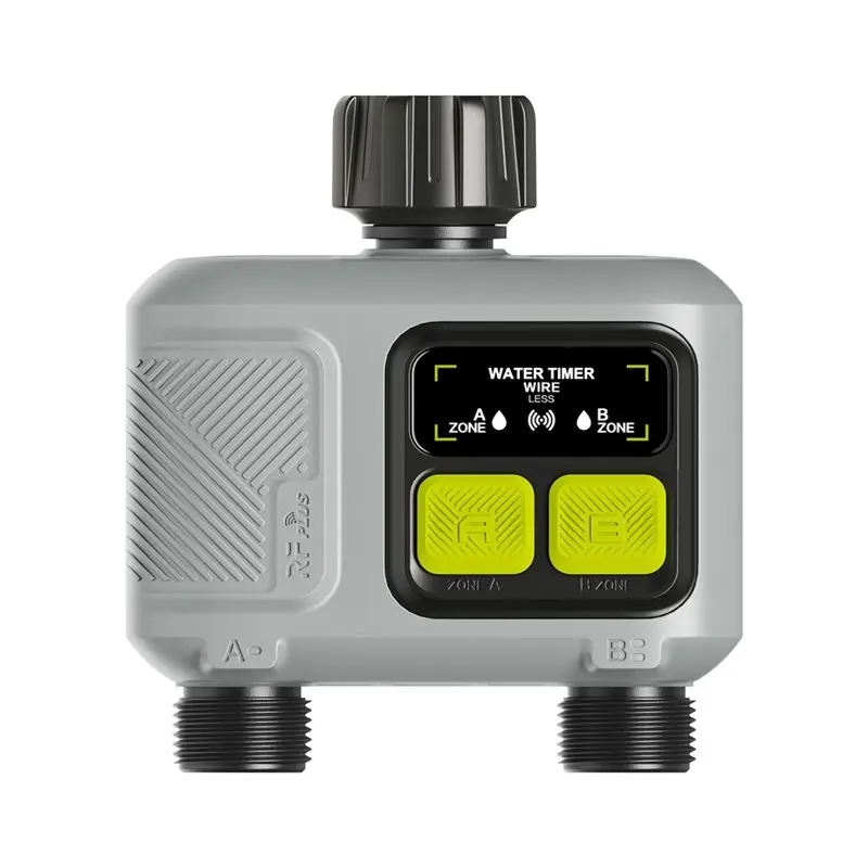 ABXF-Wifi Smart Water Timer 2 Zone App Control Garden Auto Irrigation Watering System Rain Delay With Gateway EU Plug