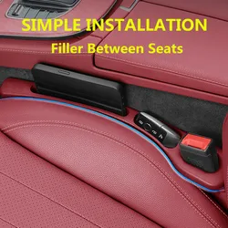 2PCS For Xpeng Mona M03 P5 P7 G3 G6 G9 X9 Car Seat Gap Filler Between Seats Crevice Box Bag Interior Decoration Auto Accessories