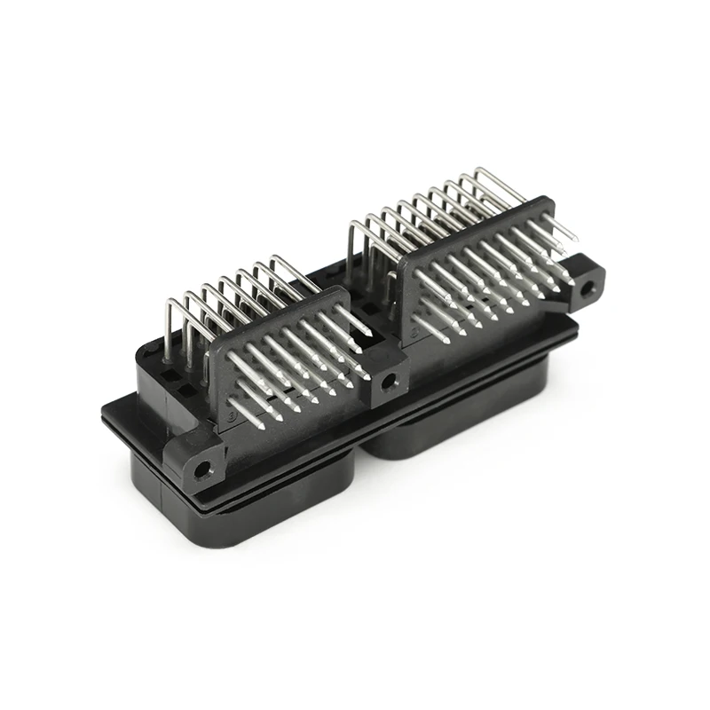 

6437288-3 Automotive waterproof connector AMP welded panel wiring harness plug-in 60pin 3-card slot bent pin seat