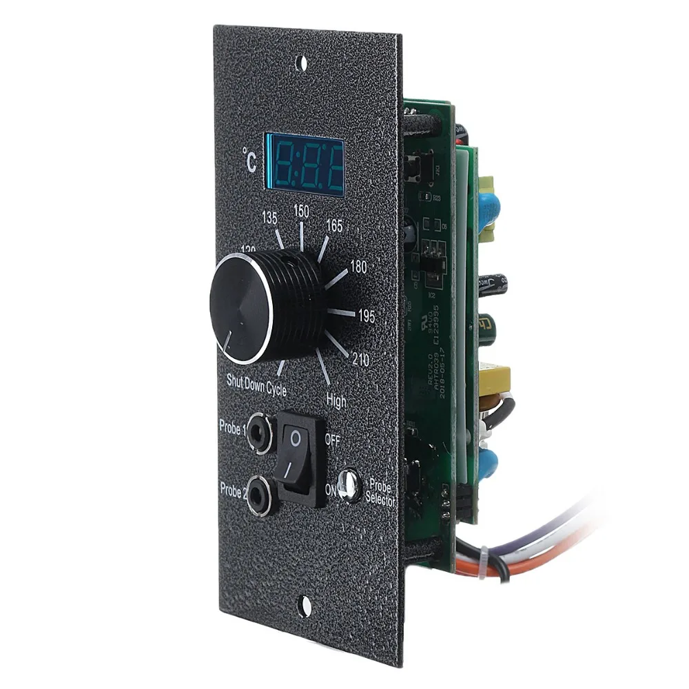 Digital Temperature Control Board with LED Display, Compatible with Traeger Pellet Smoker Grills, with Meat Probe Ports