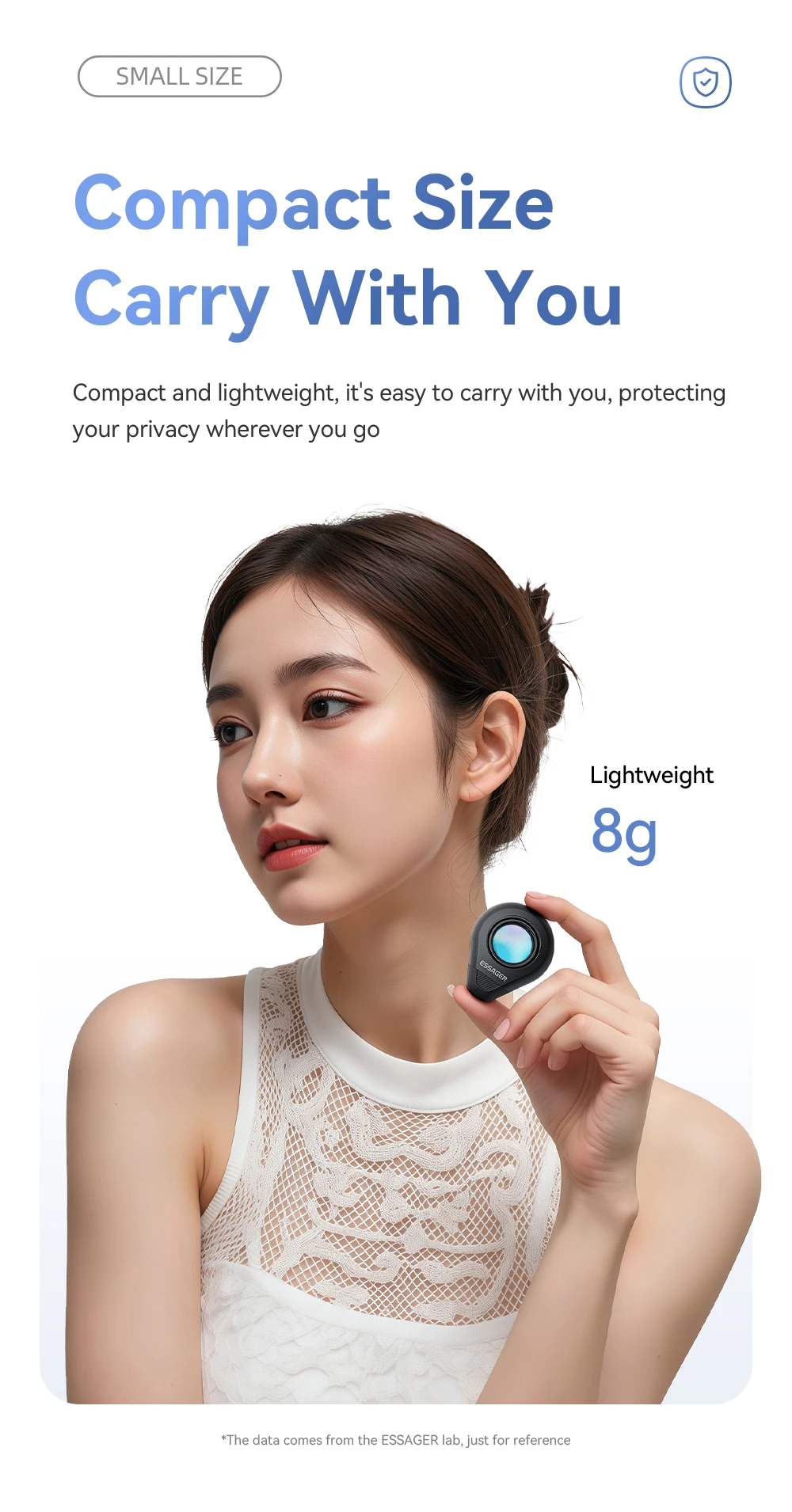 Essager Infrared Camera Detector Anti Peeping Lens Finder Spy Gear For Travel Hotel Security Protection Hidden Camera Detection
