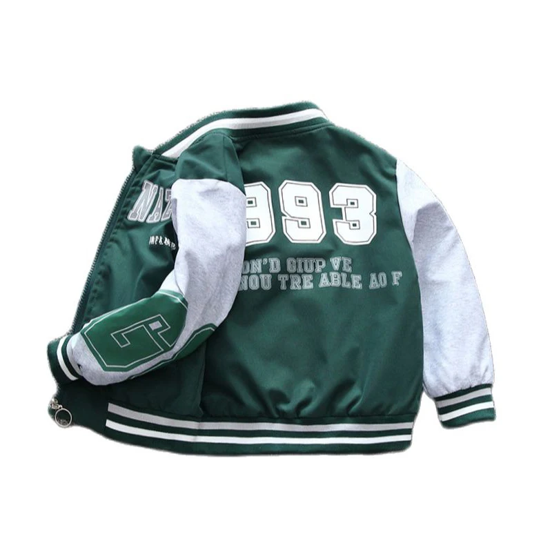 

Boys' Coat 18M-14Y Children's Casual Spring And Autumn Top Youth Letter Jacket