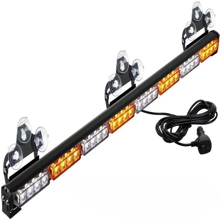 36-In 32 LED Traffic Consultant Light Bar Warning Emergency Strobe Lamp Directional Flashing Emergency Warning Lighting