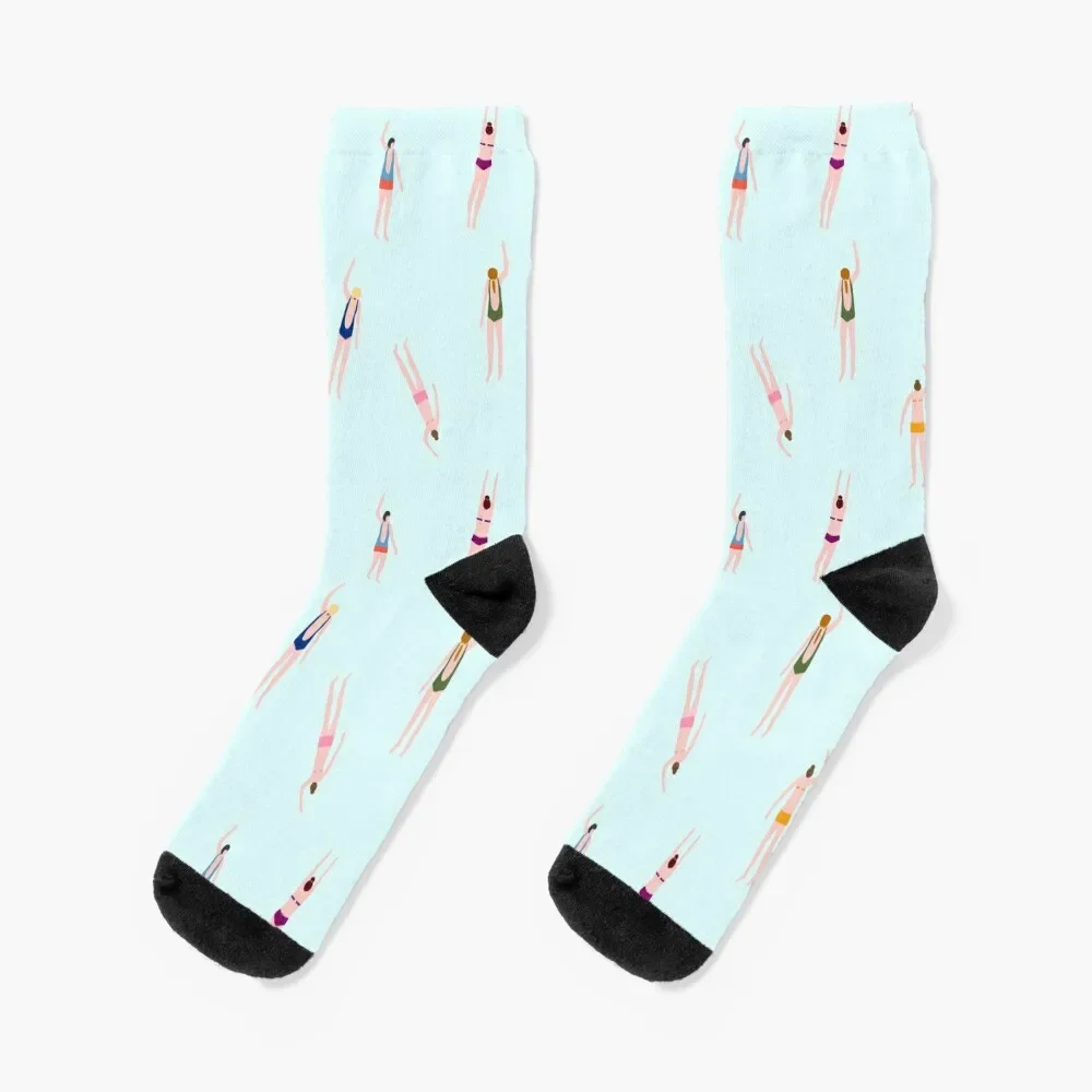 

Swimmers in the pool or sea Socks Men's kawaii Socks For Men Women's