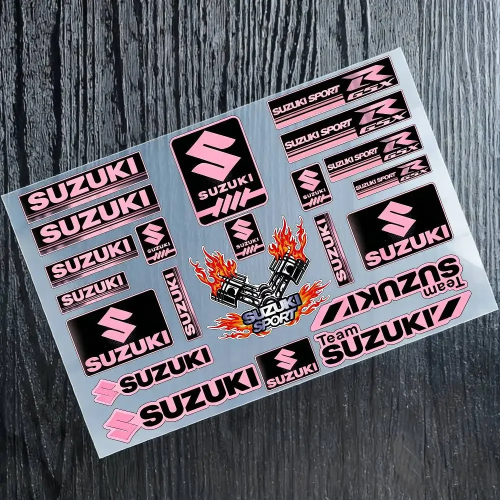 

For SUZUKI Reflective Motorcycle Stickers Waterproof Vinyl Decals For Motorbike Helmet Fuel Tank Bike