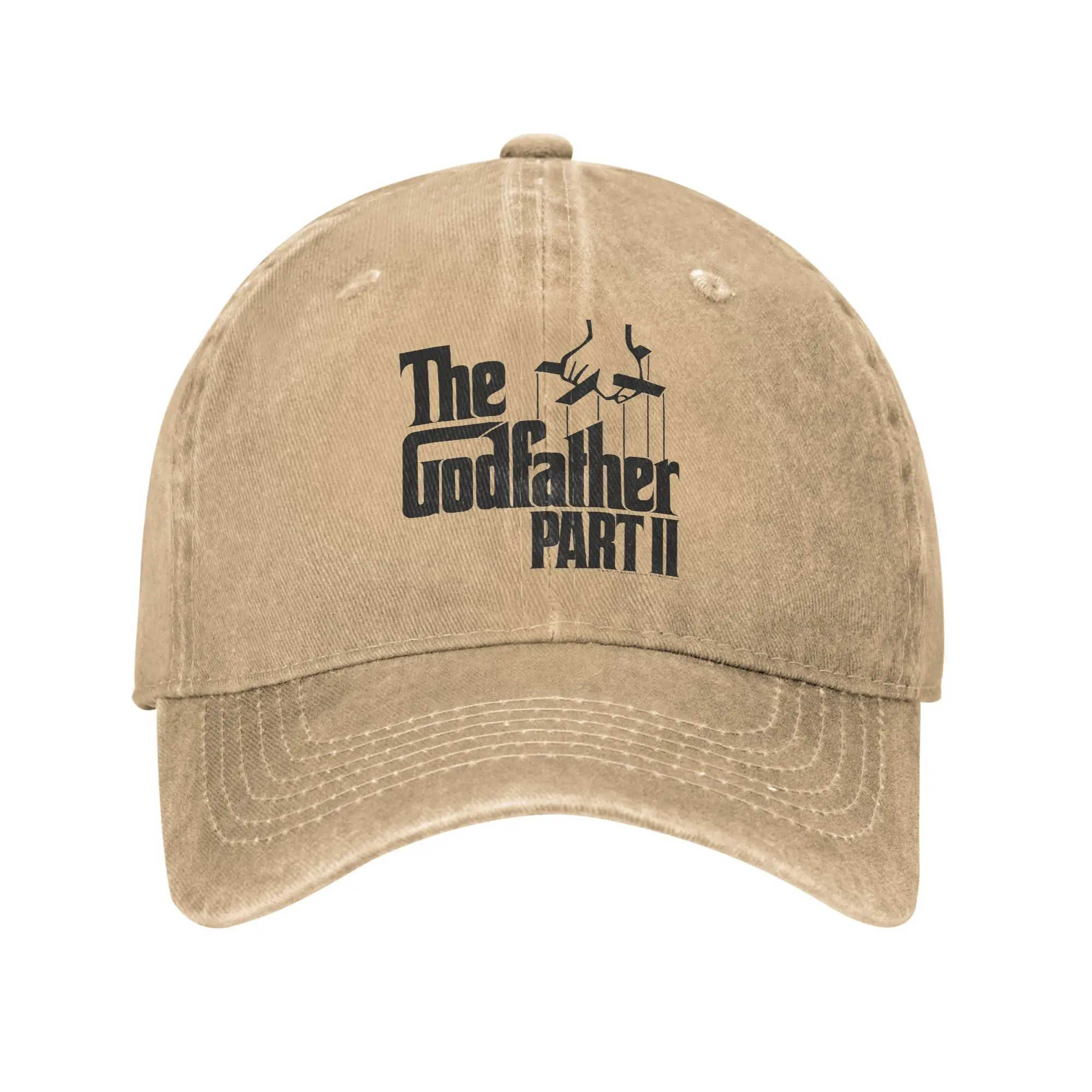 Vintage The Godfather Part II Marionette Logo  Baseball Cap Men Women Distressed Denim Washed Snapback Hat Adjustable Caps Hat