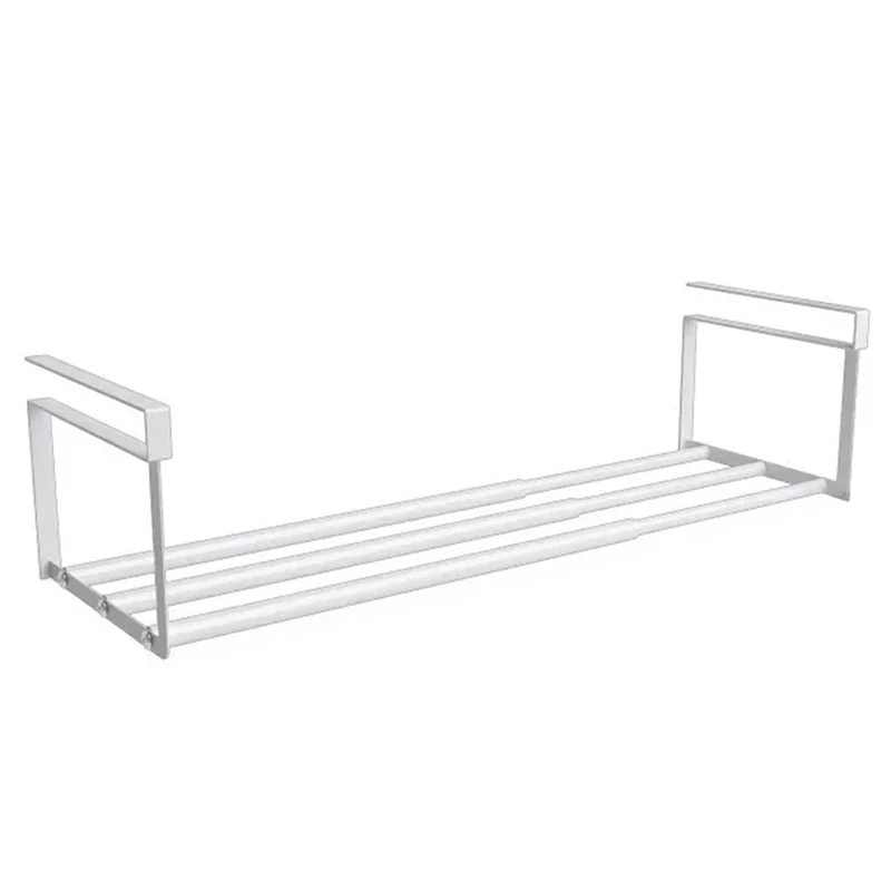 Abdj-armário de sapatos rack de armazenamento ajustável economia de espaço sob-estante titular com cesta de suspensão para organizadores de casa