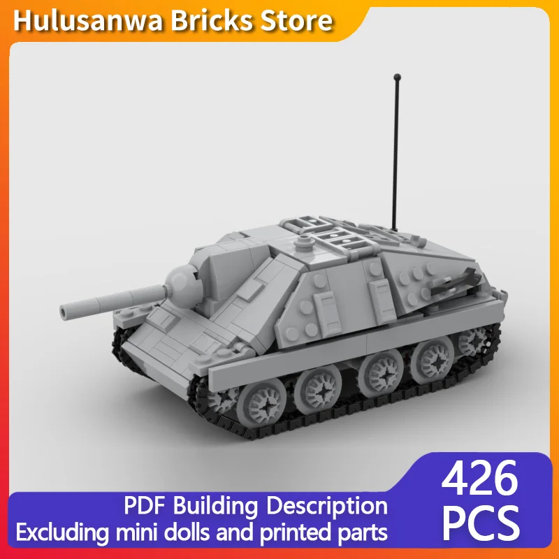 

Модель военного истребителя танков времен Второй мировой войны, конструктор MOC, модульные строительные блоки, военная техника, подарки, набор для сборки, детские игрушки, праздничный подарок