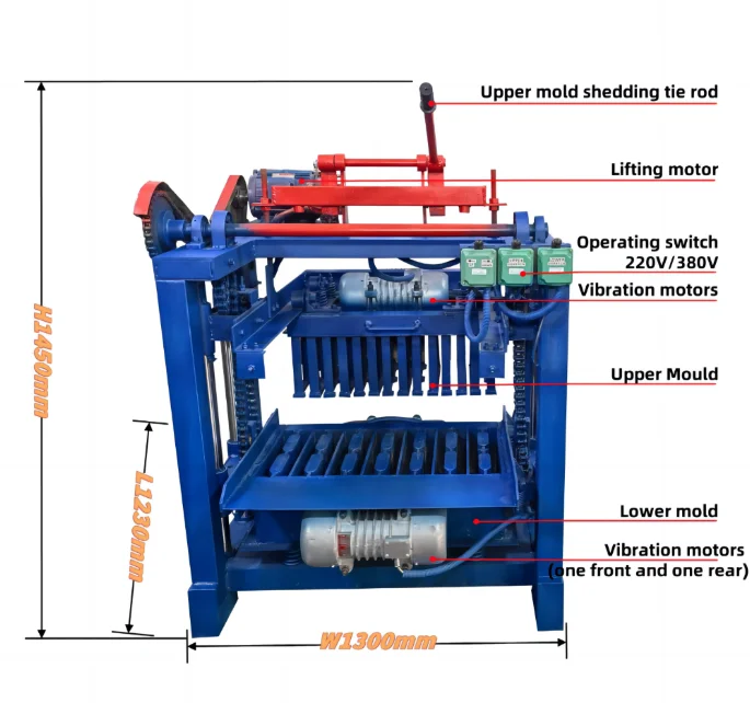 Clay Production Line Laying Forming Concrete Paver Block Cement Manufacturing Equipment Automatic Hollow