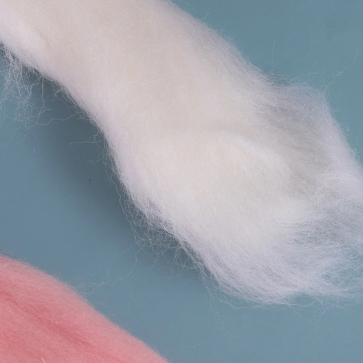 

Wool Felt Kit 2 Rolls Knitting Wools Hand Materials DIY Crafts Wool Cord Jewelry Embroidery Hats Gifts Bag Safe Elastic Touch