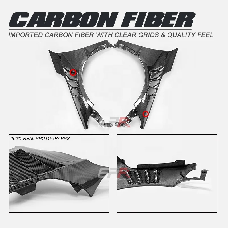 Front R MK6 FL5 & 11TH GEN FL1 EPA Type Real Custom Carbon Fiber