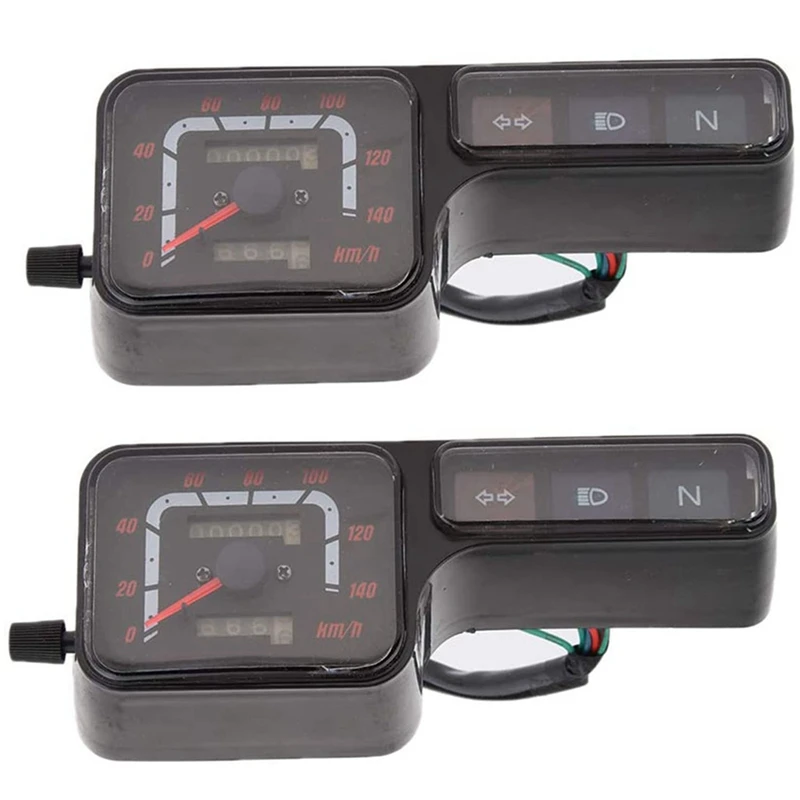 2X Motorcycle LCD Digital Speedometer Tachometer Odometer Gauge For Honda XR250 CRM250 BAJA250