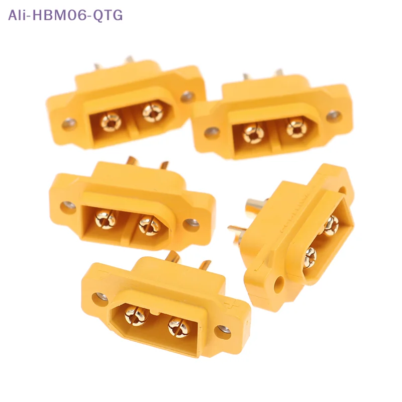 [New] New sale 5pcs AMASS XT60E-M Mountable XT60 Male Plug for RC Drone FPV Racing Fixed Board