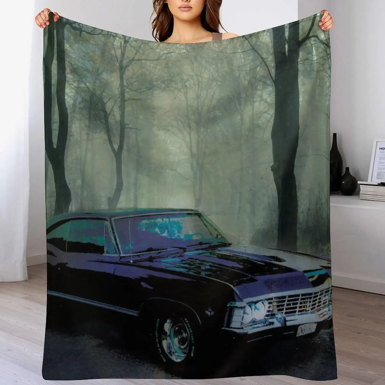 

Secluded Drive - Inspired by Supernatural Throw Blanket Year Round Soft Comfortable Blanket for Home