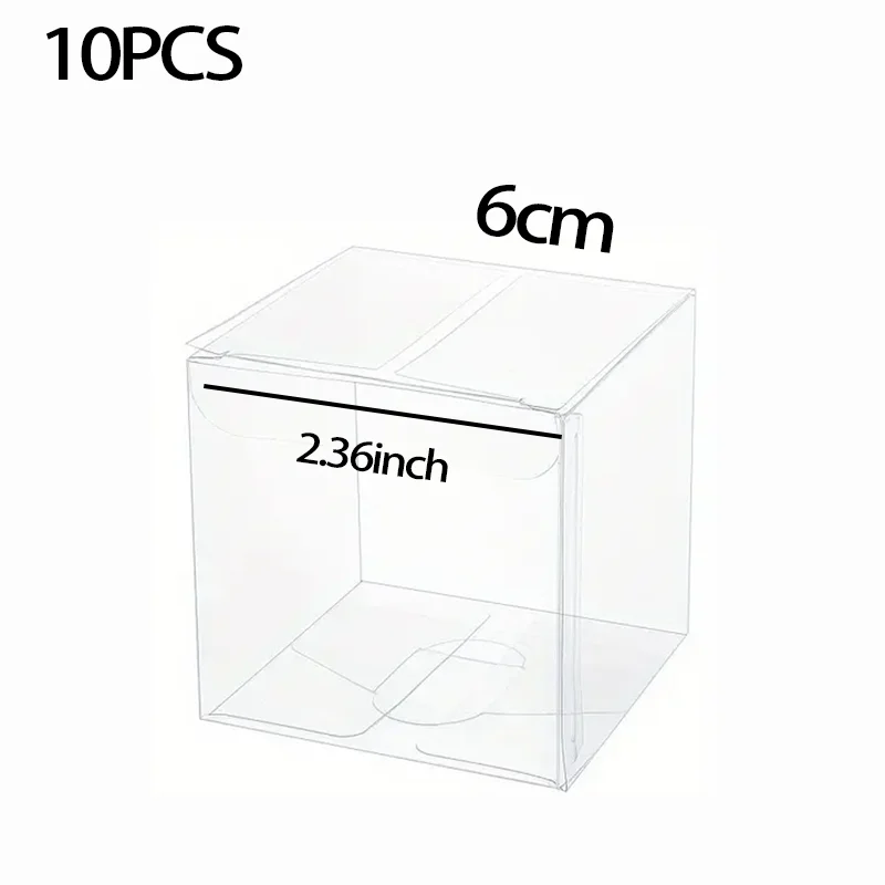 Plastic Square Clear Gift Boxes for Jewelry Storage