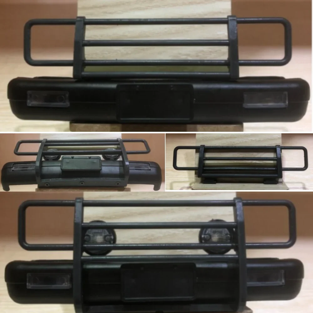 Bull Bar Front Bumper Grille Guard custom size RC Crawler Upgrade Accessory for WPL C74 1/10 Off Road Rock Crawler RC Model Part view 5