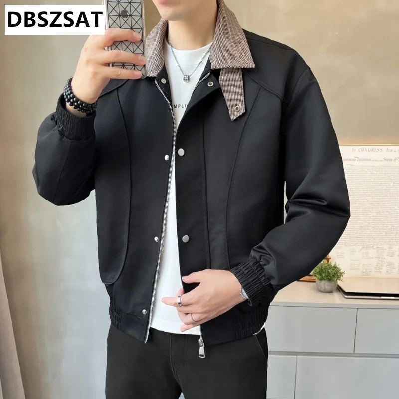 2029  Men's Business Suit Loose Fit Casual Jacket Included Young Professional Fashion