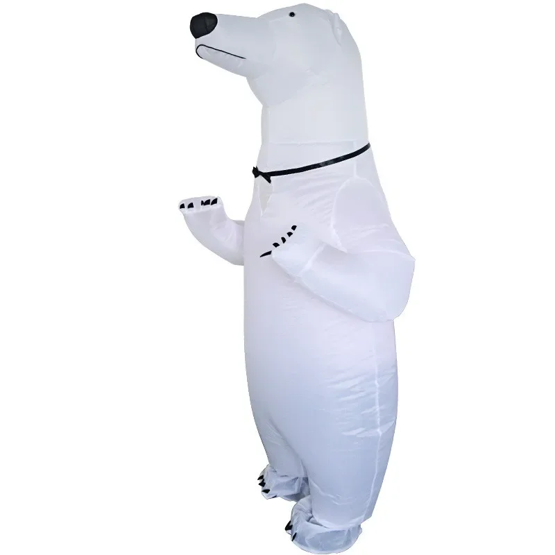 Inflatable Polar Bear Costume Adult Halloween Carnival Cosplay Party Fancy Dress Men Women Animal Mascot Birthday Outfits Suit