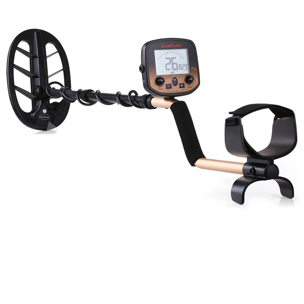 Alta Sensibilidade Detector de metais impermeável, Treasure Finder, Precise Locator, Gold Search, 11 "Coil e 5" Coil, FS-2