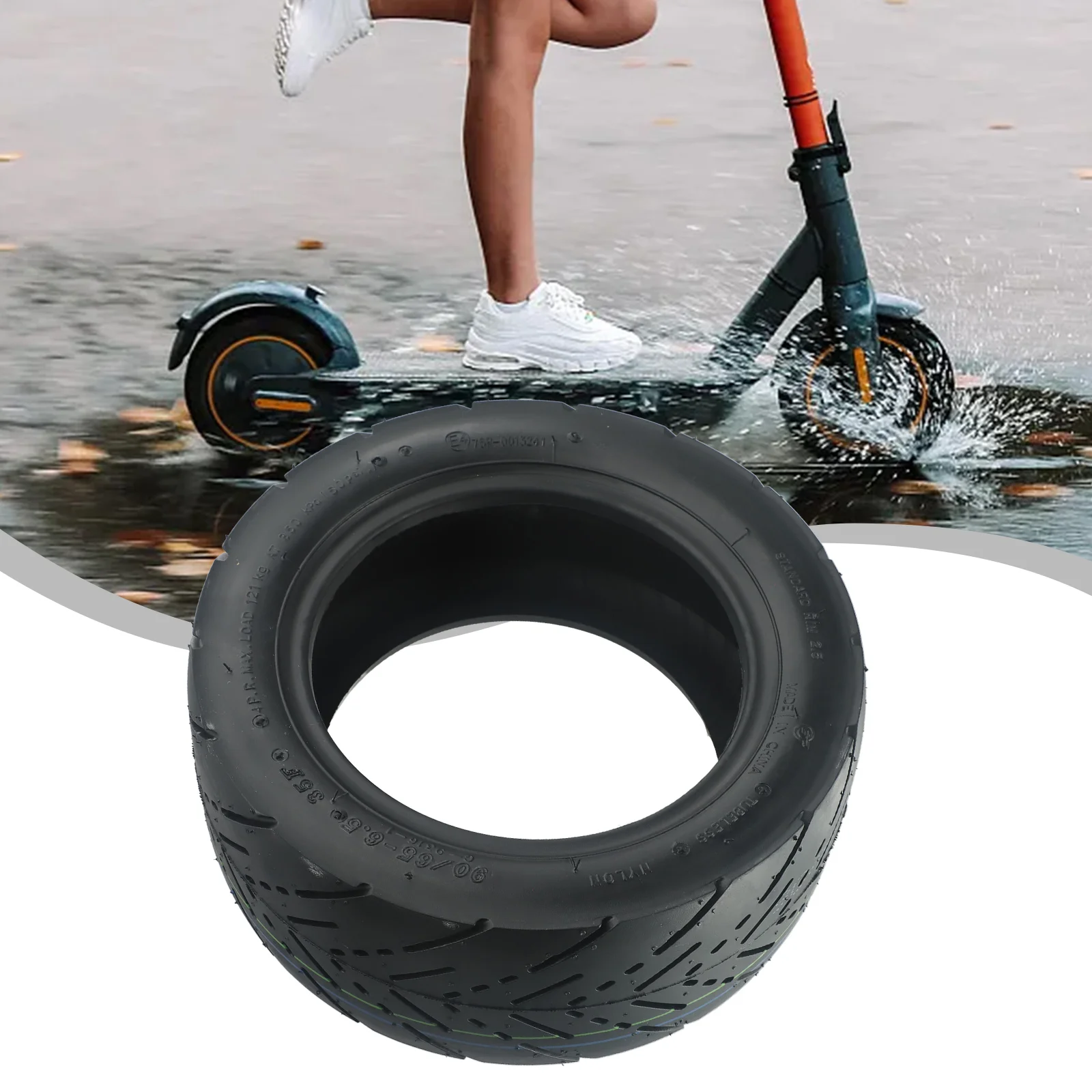 /90/65-6.5 /11-Inch /Tubeless Tire Anti-Slip Rubber For Electric Scooter Replacement Parts Outdoor Sports Accessories
