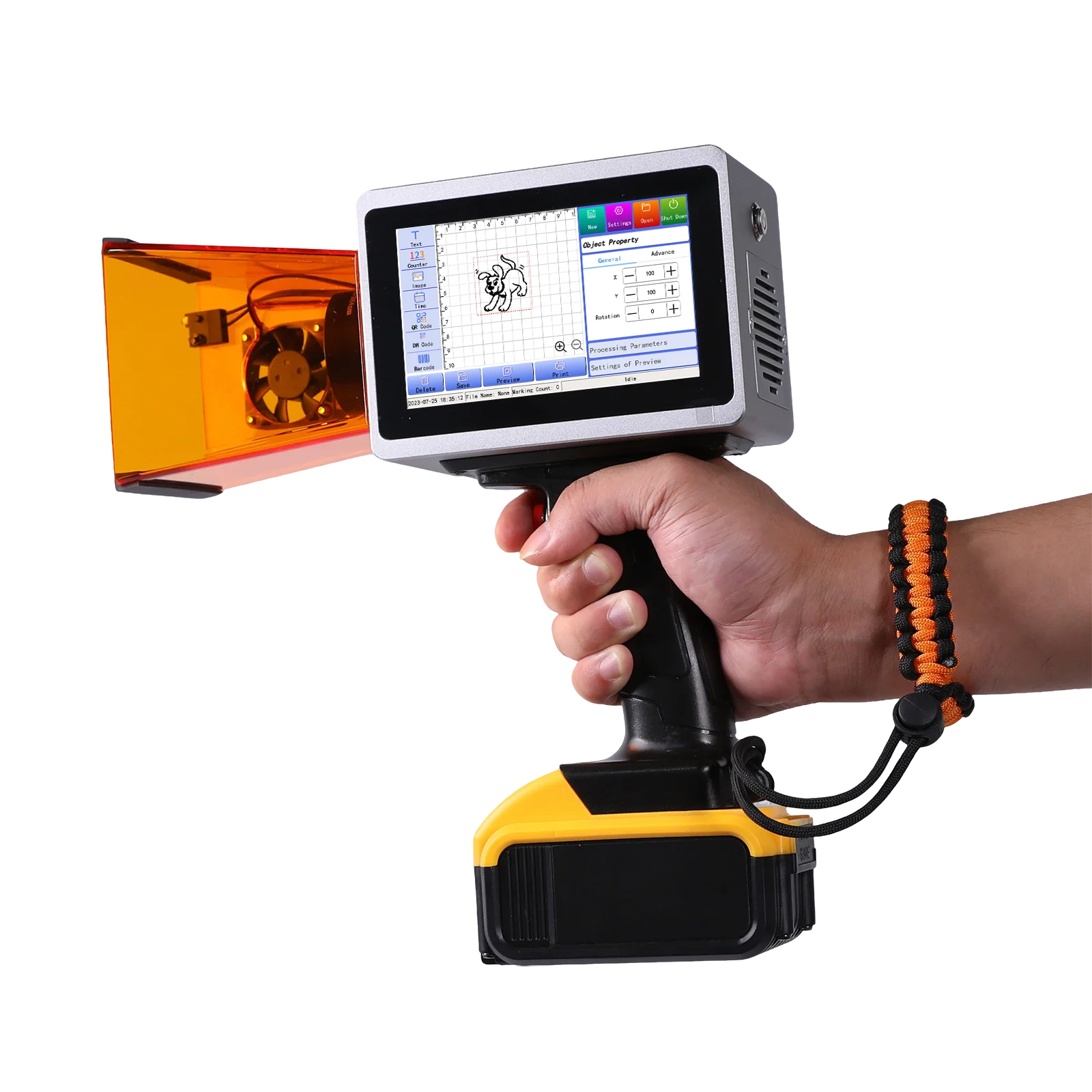 High Precision Handheld 10W La - огляд і ціна Industrial Laser Printing Machine
