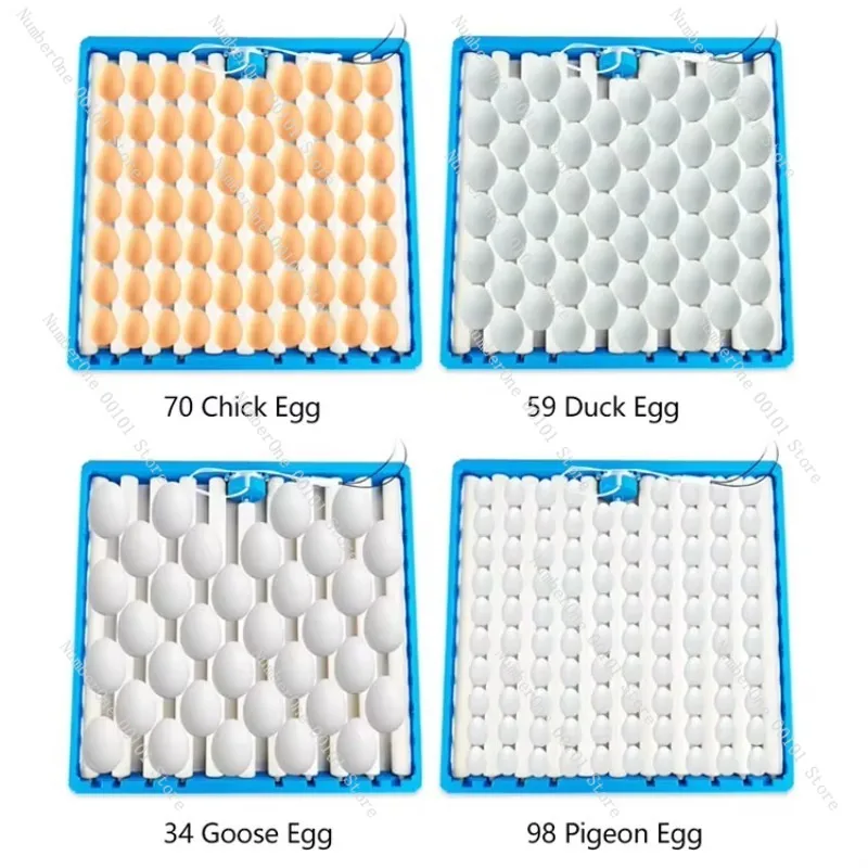 2025 Explosive Roller Egg Tray Turner, Plastic for Egg Incubator, 70 Eggs Capacity