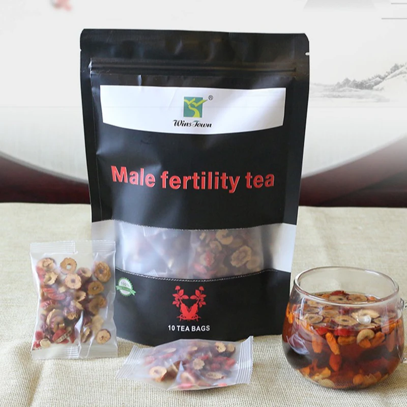 Té de ginseng de cinco tesoros de 150 g, té para la fertilidad masculina, té herbario chino natural para limpieza de riñones y desintoxicación para hombres, 6 ingredientes