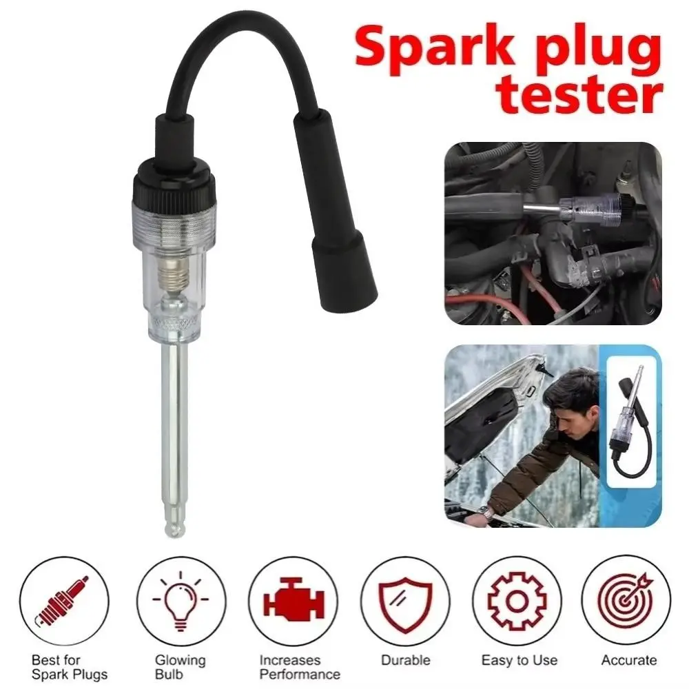 

Professional Car Spark Plug Tester Accurate Rapid Diagnosis Inline Spark Plug Detector Metal Easy To Use Engine Test Tool