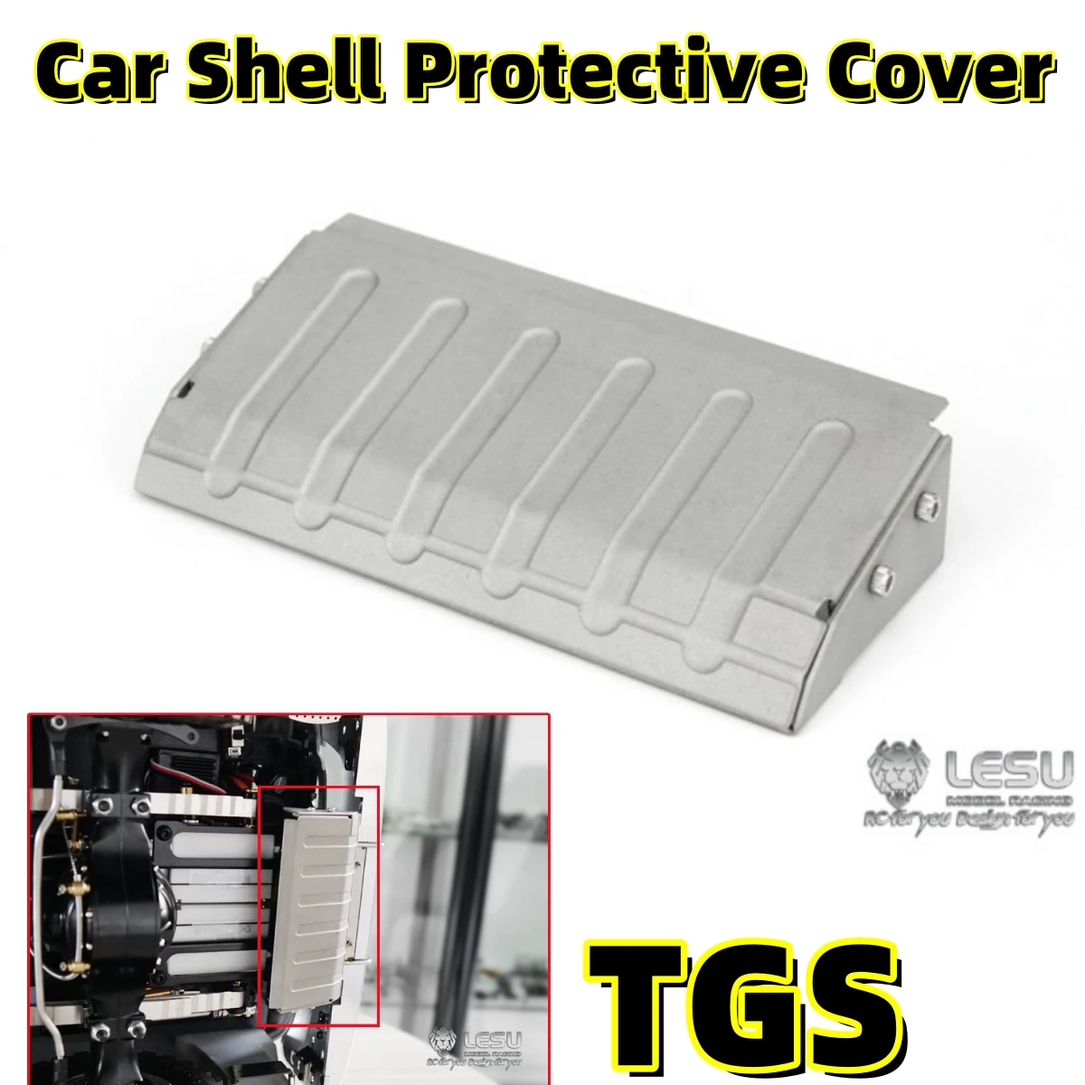 

TGS Car Shell Chin Servo Protective Cover Upgrade For 1/14 Tamiya RC MNA Romote Control Toy Trailer Tractor Parts