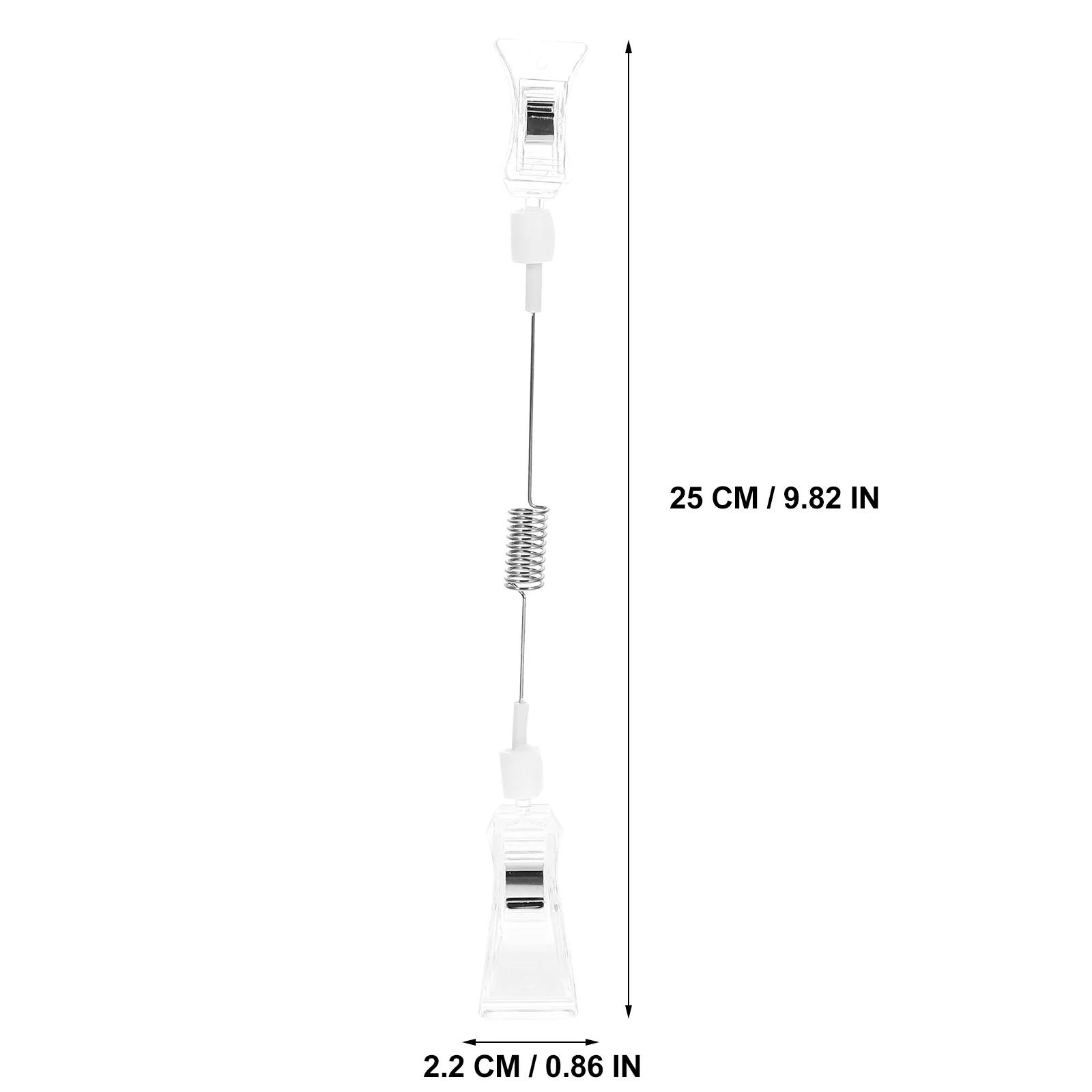 

6pcs Retail Sign Clips Advertising Clip Holder Swivel Price Tag Clamps Merchandise Display Clips For Store Shelf Signage Stand