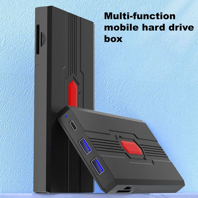 1Set HDD SSD Hard Drive Enclosure 2.5Inch Multifunctional USB3.0 Type-C For TF SD Card Hard Drive Enclosure