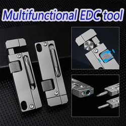 Titanium Functional EDC Tool Multifunctional Outdoor Portable Tools Comes Two Types Of Screwdrivers Can Unscrew Hexagonal Nut