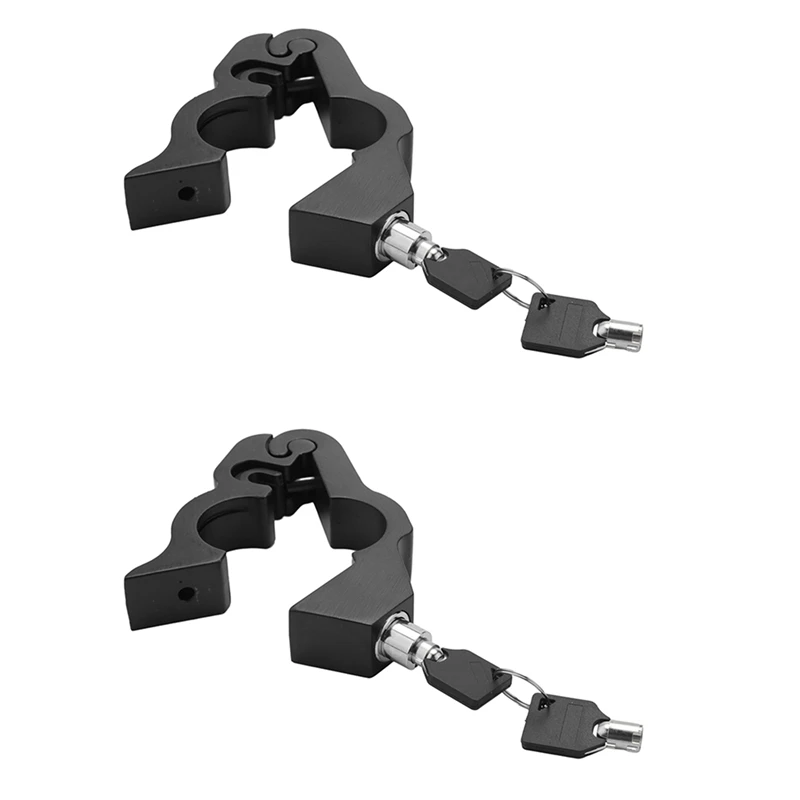 

2X Motorcycle Lock-A Grip/Throttle/Brake/Handlebar Lock To Secure Your Bike, Scooter, Moped Or ATV In Under 5 Seconds