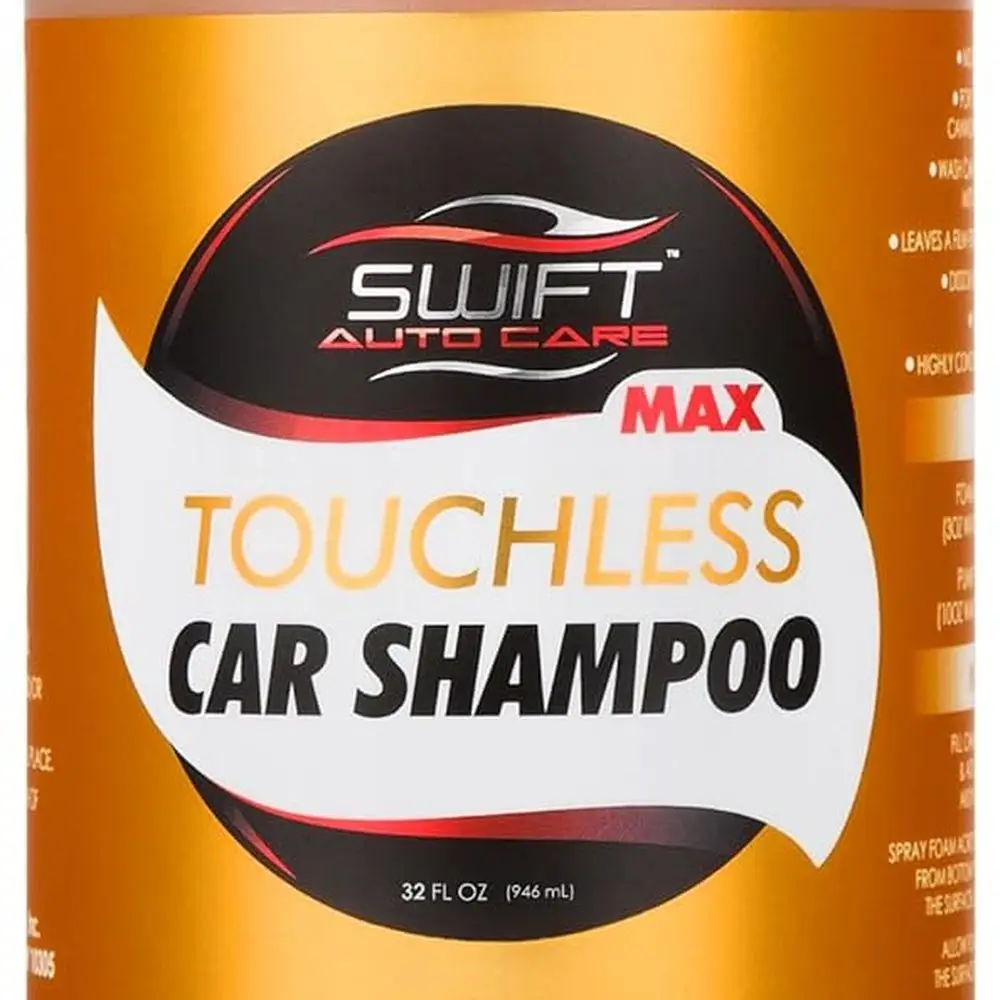 

Swift Touchless Car Shampoo MAX Concentrate (32 Oz) - No Brushing Required, High Foaming Car Soap, Heavy Duty, Auto Detergent fo