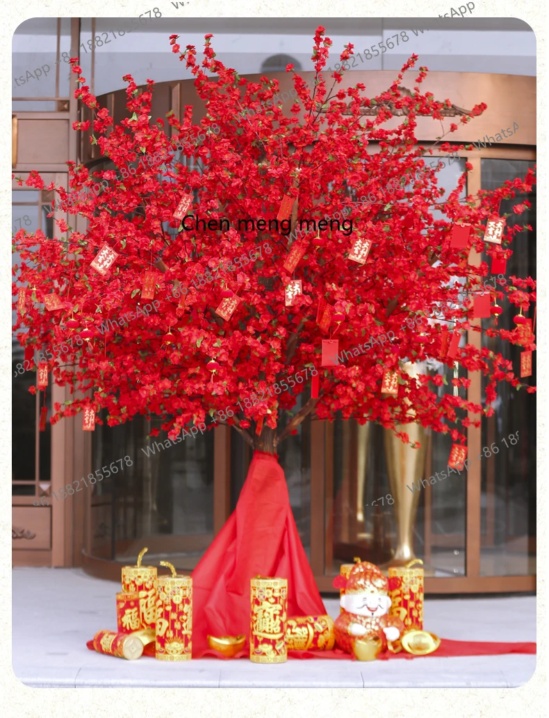

Simulation, large interior decoration, wishing tree wedding landscaping plum blossom tree