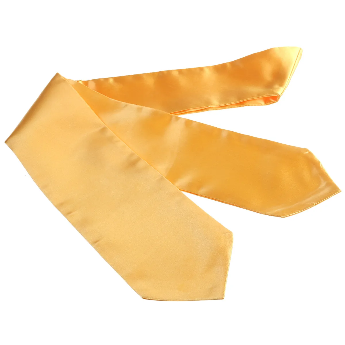 Unisex Schlichte Abschlussstola aus Goldenem Satin-Polyester, Leicht und Bequem, Akademisches Chorgewand-Zubehör, 60 Zoll