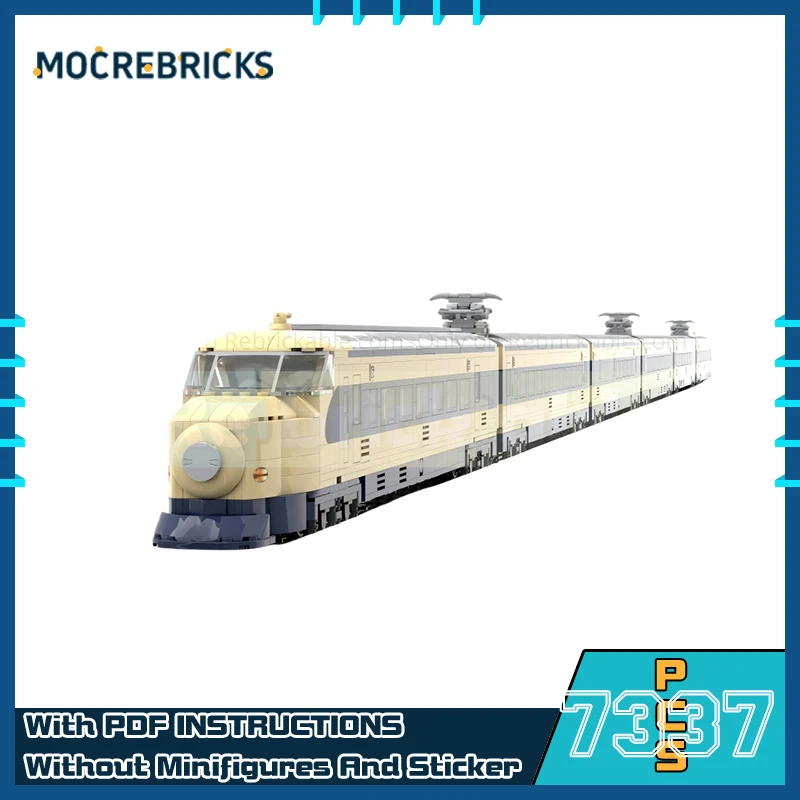 

MOC Япония Железнодорожный высокоскоростной пулевой поезд Модель DIY Строительный блок Сборка Технология Кирпичи Головоломки Игрушки для детей Подарки