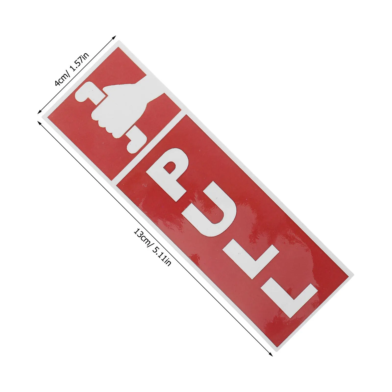 10Pcs Push Pull Door Stickers Self Adhesive Vinyl Glass Door Decals Red Green Clear Hd Print for Office Shop Cafe Sliding Doors - view 4