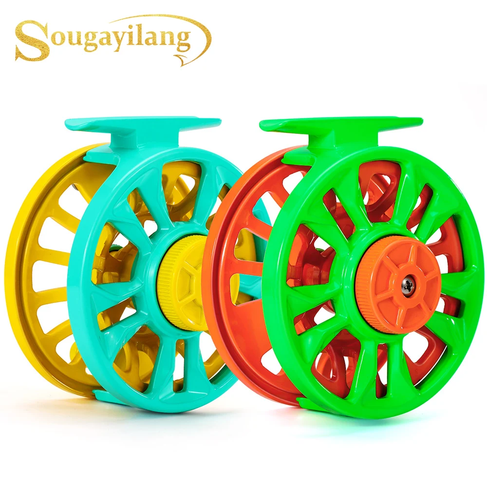 Sougayilang Fly Fishing Reel 5/6 - Lightweight Portable Aluminum Alloy Casting Reel for Outdoor Sports And Activities