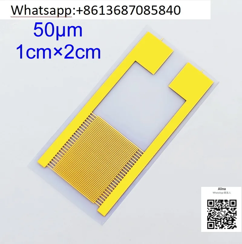 50 micron flexible PET large interdigitizer biogas humidity sensor is easy to operate