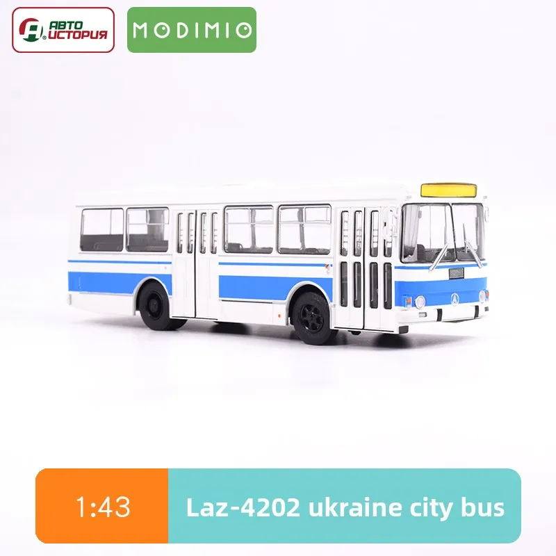 

Soviet Public Transportation in The 1970s LAZ-4202 Ukrainian City Bus 1/43 Simulation Model 900346