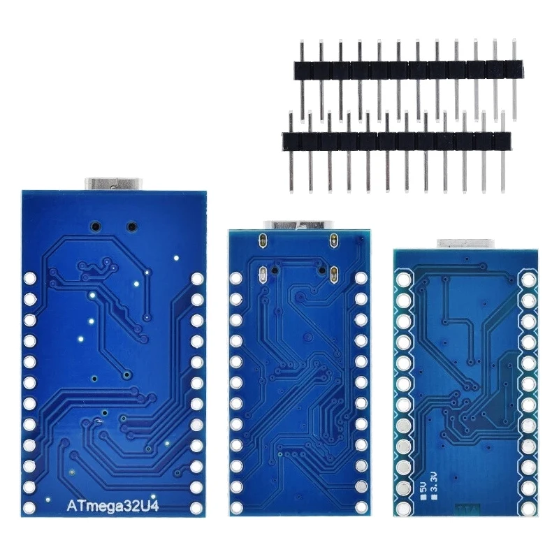 Pro Micro ATmega32U4 5V 16MHz Original Chip Replace ATmega328 For Arduino Pro Mini With 2 Row Pin Header For Leonardo UNO R3