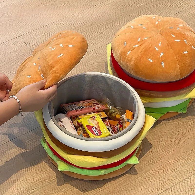 nordic Interior Hallway Living room hamburger Storage makeup stool luxury Footrest makeup low Shoe changing stool furniture
