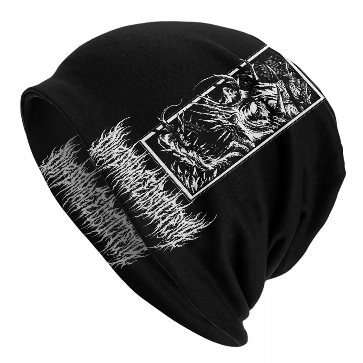 Baphomet Satan Lucifer Skullies Beanies Caps Spines Vines Thin Hat Autumn Spring Bonnet Hats Men Women's Unisex Ski Cap