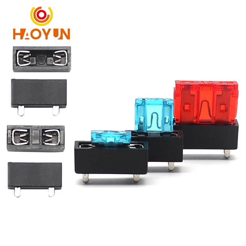 【10-5PCS】 PCB Panel Mount Insurance Blocks Safety Terminals Micro Mini Medium Small Universal Car Fuse Holder.