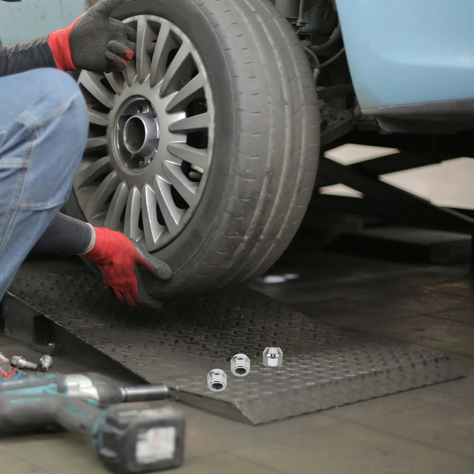 

10Pcs Acorn Wheel Lug Flange Nut Open End Steel Tire Bolt Truck Trailer Rv Wheel Studs Lug Nuts Acorn Tire Bolts