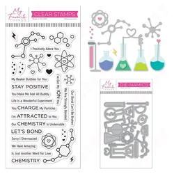 Undeniable Chemistry Die and Stamps Metal Cutting Dies Sets for DIY Craft Making Greeting Card Scrapbooking New Arrival 2024