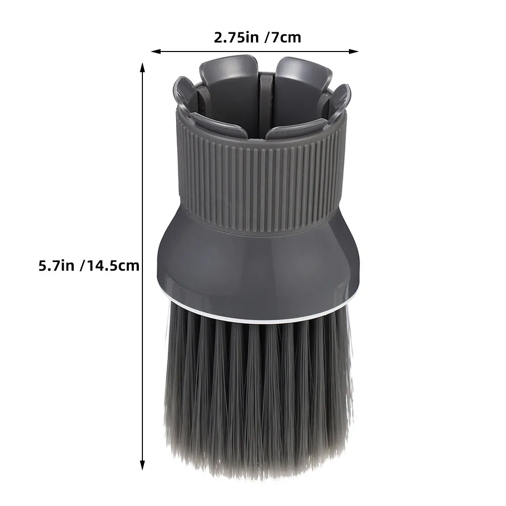 2Pcs Longlasting Barber Neck Duster Brush Compact Portable Hair Sweep Tool for Men Women Sensitive Skin Hair Styling Grooming