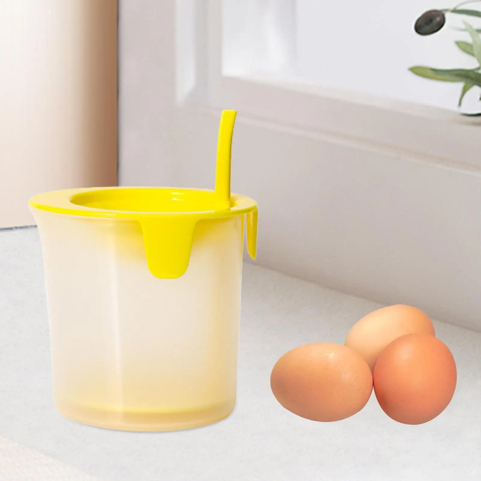 Separador de clara de huevo, taza de almacenamiento de líquidos, herramientas de cocina, accesorios para cocinar, hornear, comedor, postre