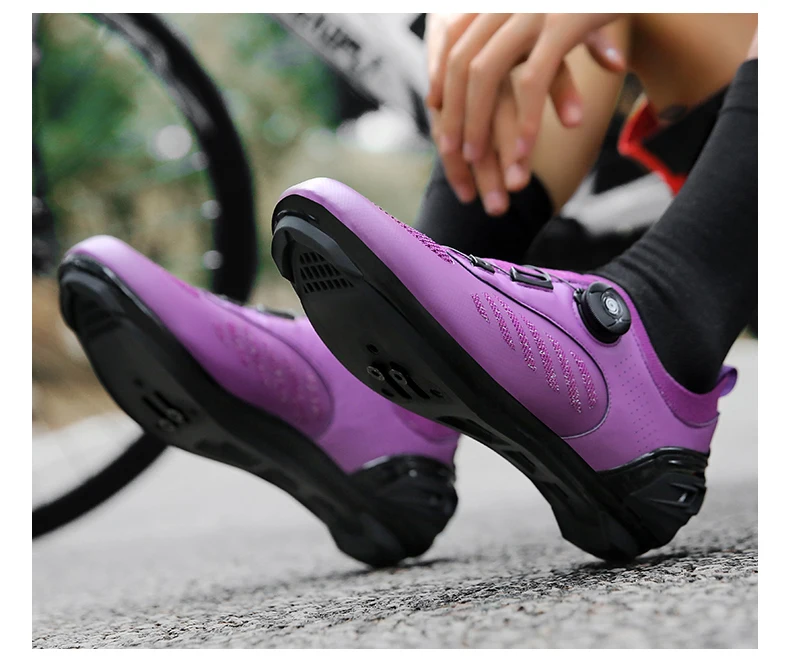 Professionelle SPD Cleat MTB Fahrradschuhe für Herren und Damen, atmungsaktiv, verschleißfest, rutschfest, leicht, Speed Dirt Mountainbike-Schuhe – Detail 19